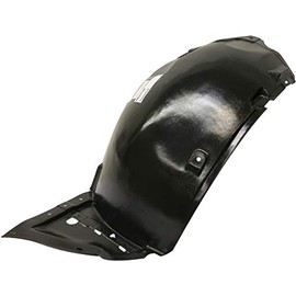 Evan-Fischer Front Fender Liner Compatible with 2007-2008 Infiniti G35 Front Section Driver Side