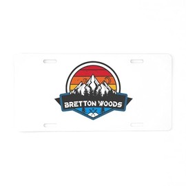 CafePress Bretton Woods Bretton Woods New Hampshire Aluminum License Plate, Front License Plate, Vanity Tag