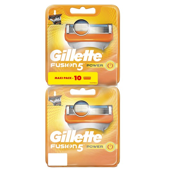 Gillette Fusion5 Power Razor Blades for Men 5 + 5 Refills