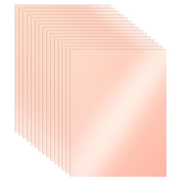 Guakicae 100 Sheets Pink Shimmer Cardstock 8.5 x 11 Scrapbooking
