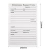 2 Packs Maintenance Request Forms,100 Sets 3 Part Carbonless Repair