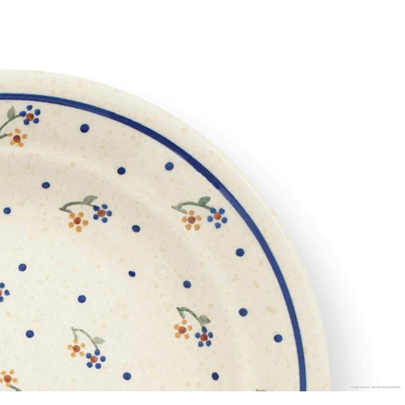 Bunzlauer Keramik Deep plate (dinner plate) shape 2, diameter 21.8