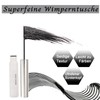 2pcs Mascara Wasserfest Schwarz,Wimperntusche Wasserfest,Ultra Fine Waterproof Mascara Black,Long-lasting Cream