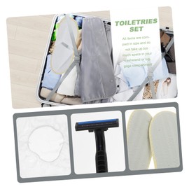 MERRYHAPY Travel Essentials Kit Mini Toiletry Products Set Personal Cleaning Kit for Hotel Spa Airline Compact Lightweight Random Color