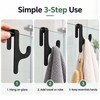 Shower Door Towel Hook for 8mm Glass – PET Door-Mount