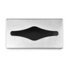 Hypafol Cosmetic Tissue Box, Robust Stainless Steel Dispenser, Modern, Minimalist