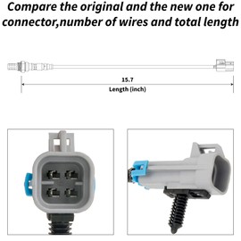 DOSKJOK Oxygen Sensor Upstream Downsteam Compatible with Malibu Silverado Suburban Avalanche Impala Escalade Sierra Yukon Tahoe 234-4668 213-4229 4Pcs