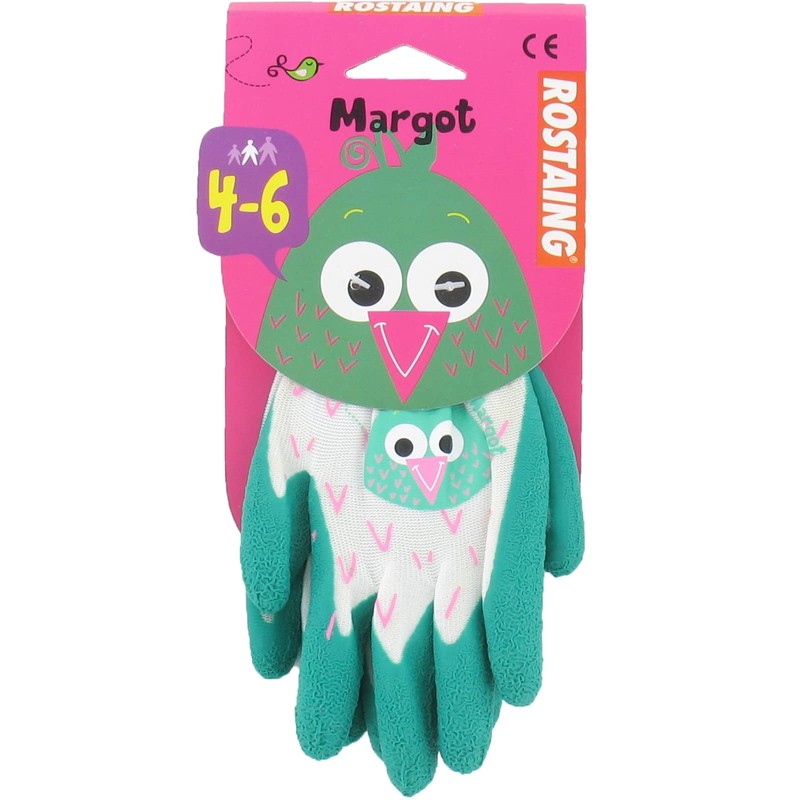 Rostaing margot-it4-6 Glove Child Bird Waterproof Palm + Wrist Leash,