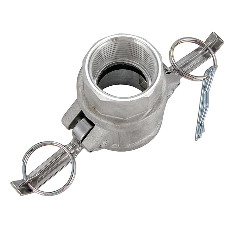 2 pcs Aluminum Camlock Fittings (1-1/4" Type D) Cam &