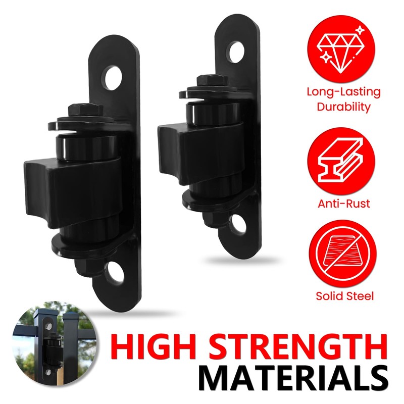 2 Pack Heavy Duty Outdoor Gate Hinges with Sealed Bearings,