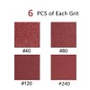 24 PCS 2-1/2 x 14 inch Abrasive Sanding Belts, 6
