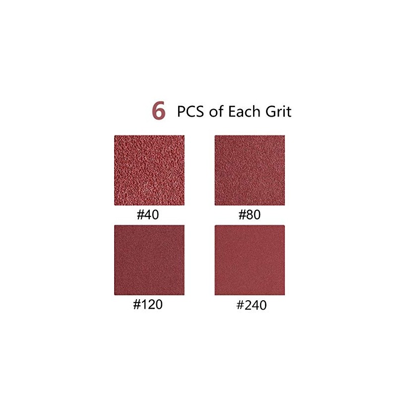 24 PCS 2-1/2 x 14 inch Abrasive Sanding Belts, 6