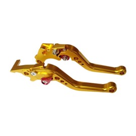 Gold CNC 6 Position Shorty Brake Clutch Lever for Honda CBR600RR 2003 2004 2005 2006