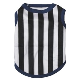 Petitebella Straight Stripes Puppy Dog Shirt (Black/White, XXX-Large)