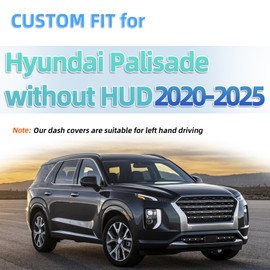 SKYLOTEC Dashboard Mats Dash Covers Pad Compatible with Hyundai Palisade Without HUD 2020 2021 2022 2023 2024 2025 Dash Carpet Protector