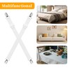 HAOYULUO Pack of 16 adjustable bed sheet straps, bed sheet