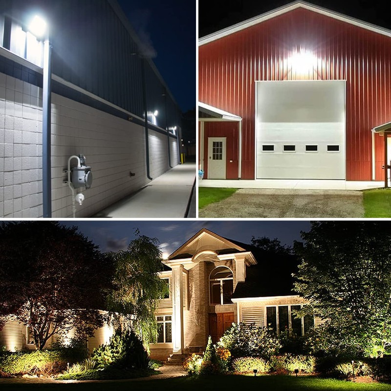 ECCFUTLL 80W Outdoor LED Flood Light with 1/2" Knuckle Mount