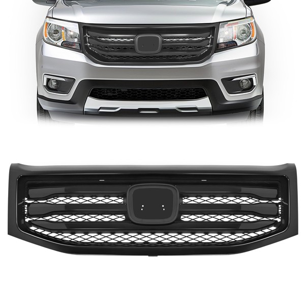 JMTAAT Front Grille Compatible with 2012-2015 Honda Pilot Bumper Upper