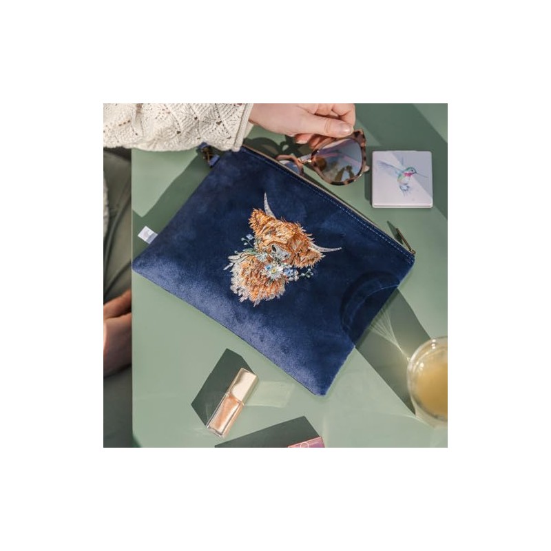 Wrendale Designs Hannah Dale 'Daisy Coo' Highland Cow Embroidered Bag