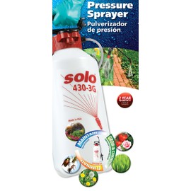 Solo 430-3G 3-Gallon Farm and Garden Handheld Sprayer, with Shut-off Valve and Unbreakable Wand