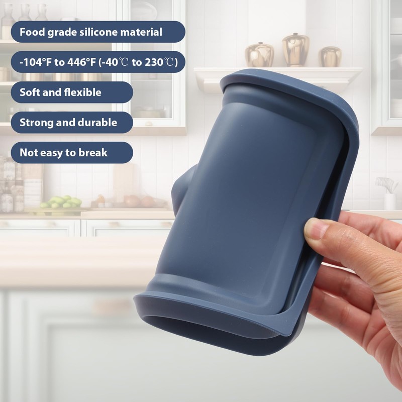 Replacement Lids for Pyrex 7210-PC 3 Cup Rectangle, Silicone Storage