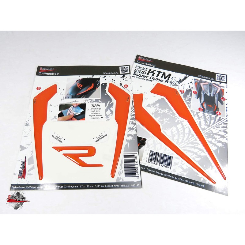 BIKE-label Decorative protective sticker compatible with KTM 1290 Super Duke