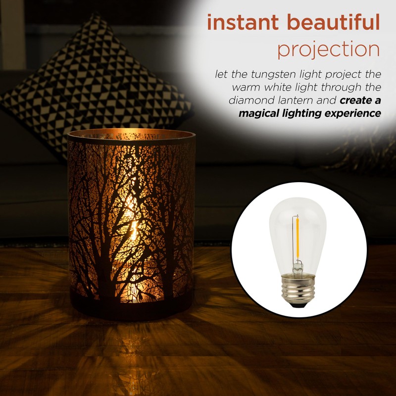 Alpine Corporation Indoor/Outdoor Branching Tree Decor with Warm White Tungsten