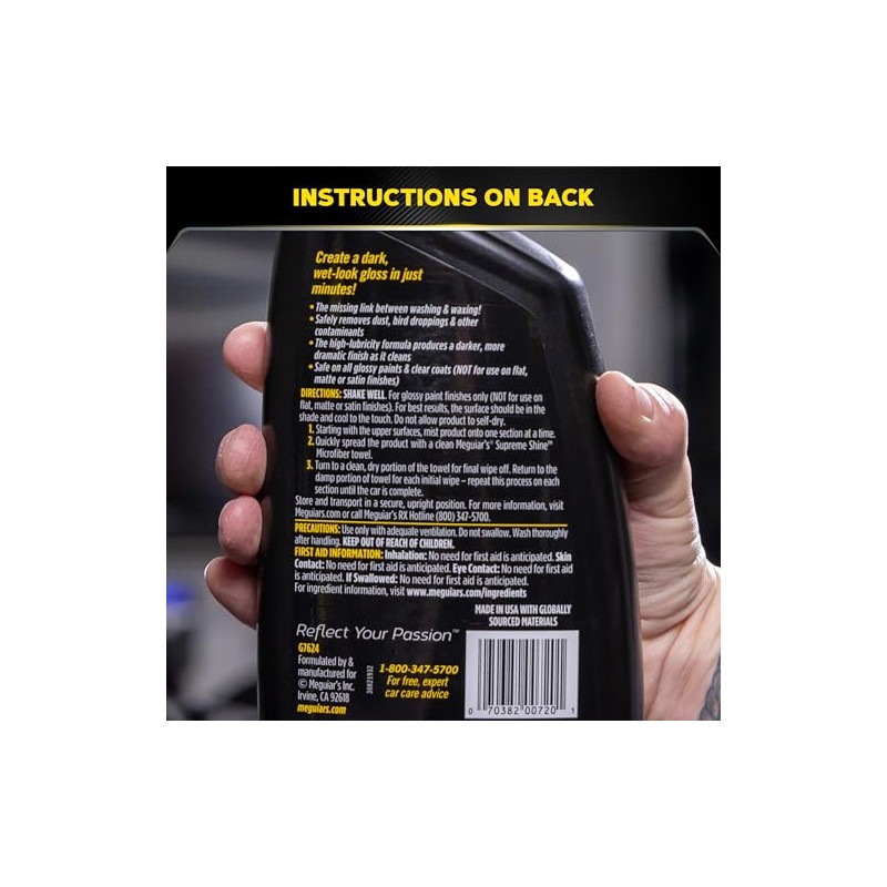 Meguiar's Gold Class Premium Quik Detailer G7624, 709 ml