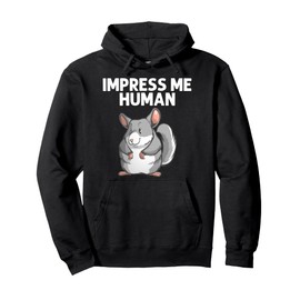 Cool Chinchilla For Men Women Animal Lover Rodent Zookeeper Pullover Hoodie