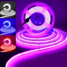 INDARUN RGBW Cob Led Strip Light 5m, 784LEDs/Meter 5m Led Tape Light for Home Decoration(RGB+Cool White)