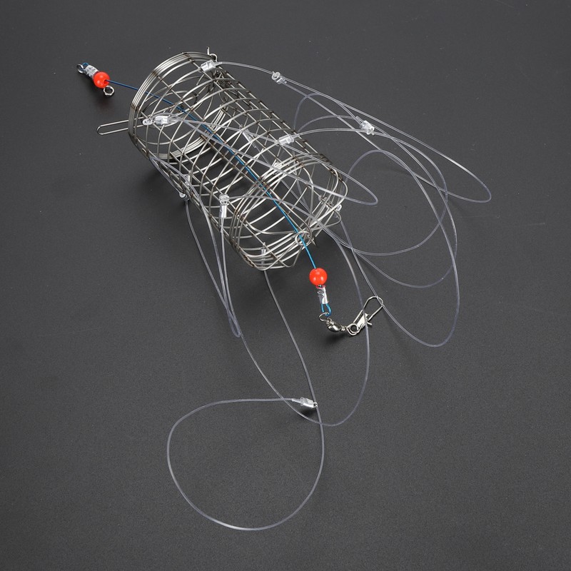 Crab Snares with 8 Loops Reusable Cylindrical Stainless Steel Wire