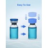 10Pcs 5ml Silicone Peptide Vial Caps, 10 Colors Glass Vial