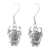 Cartoon Bull with Big Head - 15x12mm - Silver alloy