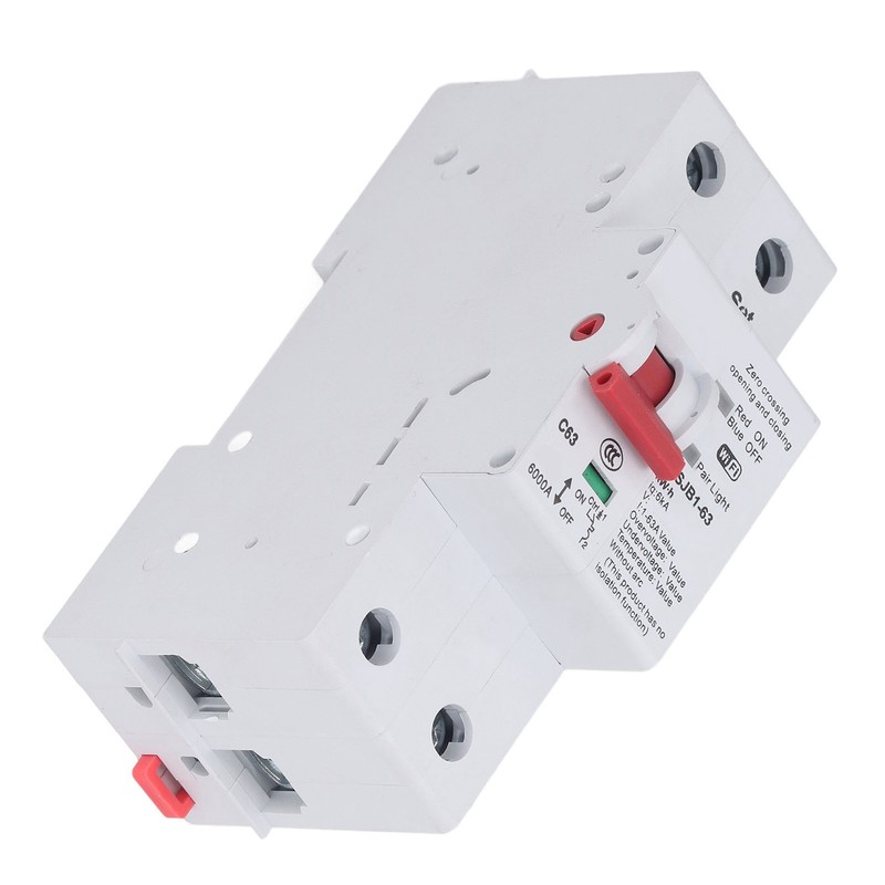 WiFi Circuit Breaker 2P 63A Power Monitor Remote Control Timing