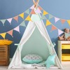 G2PLUS Fabric Bunting Banner with Tassel, 12PCS Double Sided Cotton