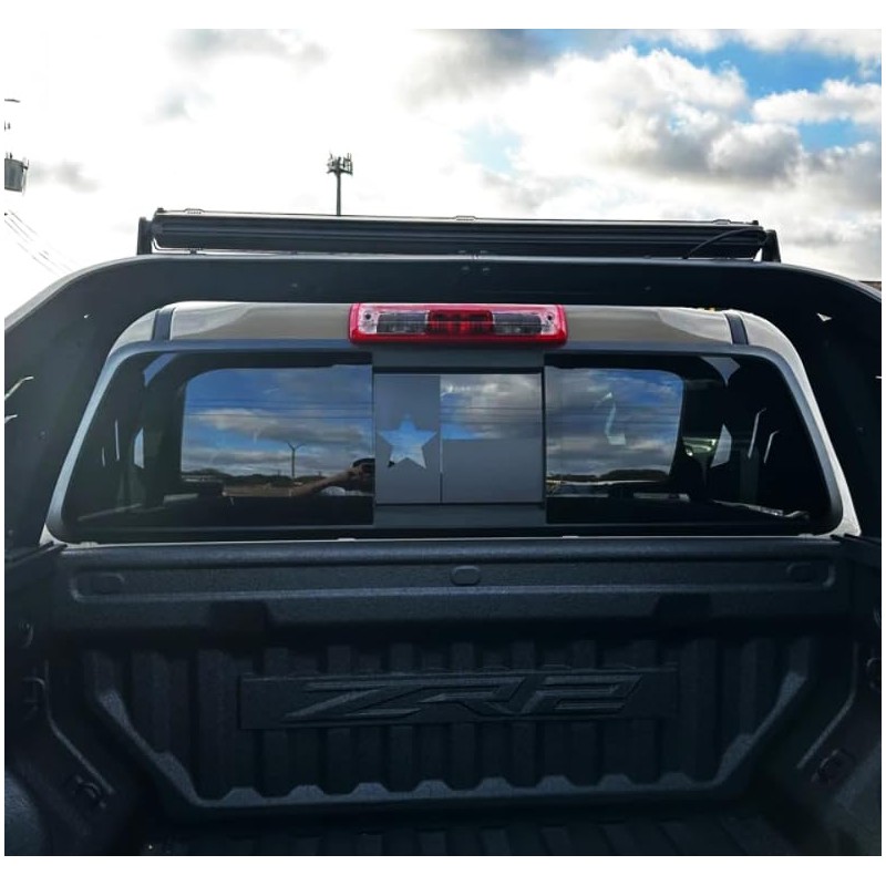 for Ford F150 2015-2025 2026 Rear Middle Window Texas Flag