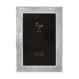 Tizo 5" X 7" Hammered Silverplate Frame Made in Italy…