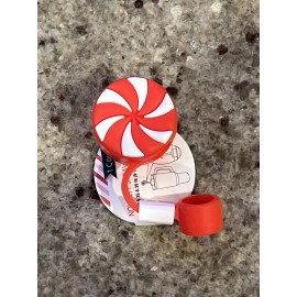 Target NWT 2024 Target Bullseye Playground Red Peppermint Candy Holiday Straw Topper