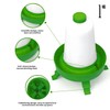IDYFODOL Chicken Feeder & Waterer Set with Poultry Rings, Pet