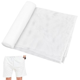 letsinstyle 1 Yard 63 Inches Wide Polyester Athletic Fabrics, Mesh Netting Fabric Mesh Cloth, White Netting Clothes for Sewing Backpack Pocket Bag and Sport Uniforms