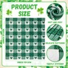 Tingjoo St. Patrick's Day Blanket Clover Bow Fuzzy Blanket Spring