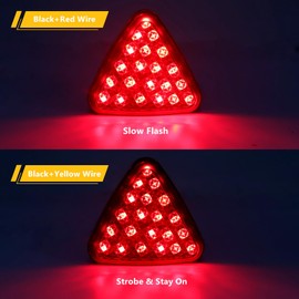 F1 Brake Light, Tail Lamp, LED, 12 V, For Cars, Flashing, Strobe, Lighting, Warning Light, Anti-collision, Truck, Back, SUV, Automotive, Waterproof, Universal, High Brightness, 1 Pack (Red)