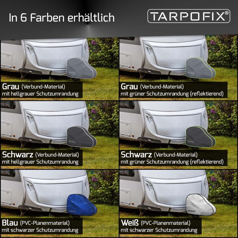Tarpofix® Deichselabdeckung Wohnwagen | Anhängerkupplung Abdeckung mit Doppel-Klickverschluss | Deichselhaube
