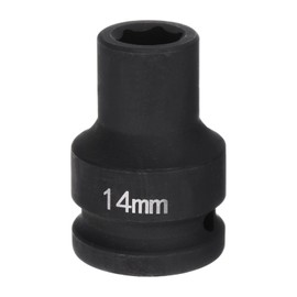HARFINGTON 6-Point Impact Socket 3/4" Drive 14mm Metric 40Cr Alloy Steel Spindle Axle Nut Impact Socket