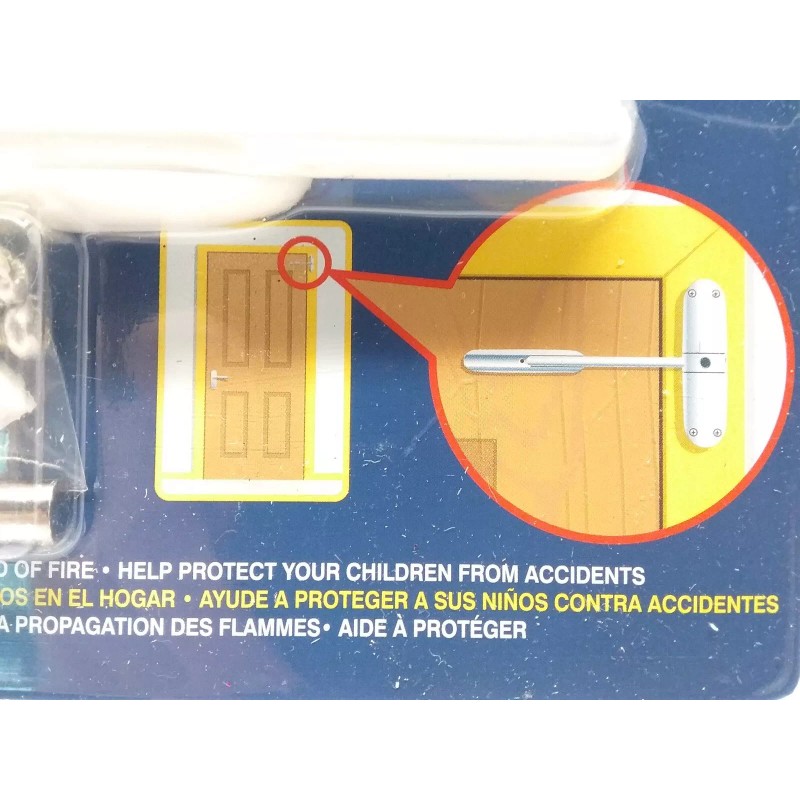 Prime Line Products Astra Gibcloser White Safety Door Closer