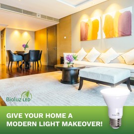 Bioluz LED PAR20 LED Bulbs 5000K 90 CRI 5.5W = 75W Replacement 500 Lumen Dimmable Lamp - UL Listed & Title 20 (5000K Daylight, 4-Pack)