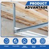 Blulu 8 Pcs 2 Slotted Hole U Post Base Strut