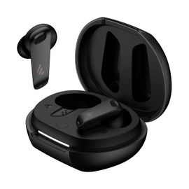 Edifier NeoBuds Plus Earbuds, -48dB ANC Wireless Earbuds with Hi-Res Sound, 6 Mics for Clear Calls, Wireless Charging, Bluetooth 5.4 - Black (Renewed)