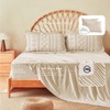 MR&HM Full Size Bed Sheets and Comforter Set Beige, 7
