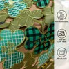 St. Patrick’s Day Table Runner, Embroidered Irish Clover Rainbow Table